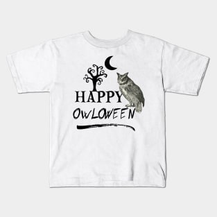 Halloween Owl Kids T-Shirt